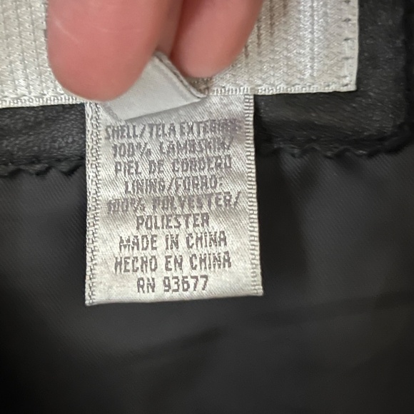 JACQUELINE FARRAR Black Leather Jacket and Skirt EUC - Picture 12 of 16